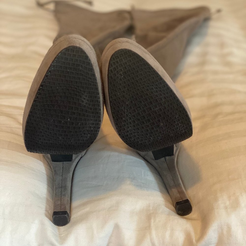 Stuart Weitzman Sz 8 Plathighland Topo Suede OTK platform Over the Knee Boots - Picture 7 of 9